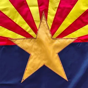 Custom American Country National Flags 3X5ft USA State Arizona Orange Star Flag