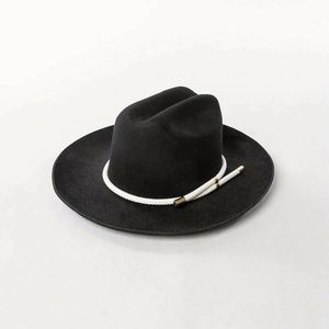 Casquettes personnalisées en gros, 100% laine, sombreros, chapeau de cowboy old school pour hommes et femmes, chapeau Fedora classique vintage - Product Image 3