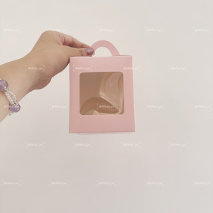 Boîte à cupcakes individuels, muffins, gâteaux féeriques avec fenêtre transparente, boîte cadeau - Product Image 2
