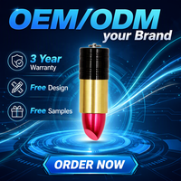 Clé USB 2.0 en métal en forme de rouge à lèvres avec logo gravé personnalisé, nouveau cosmétique pour coffret cadeau promotionnel 2 Go/64 Go