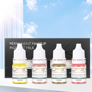 Encre <span class=keywords><strong>de</strong></span> tatouage végane bio OEM, 6 pièces/boîte, 5 ml, échantillon, maquillage permanent pour sourcils et lèvres, microblading PMU, pigment <span class=keywords><strong>de</strong></span> haute qualité - Product Image 1