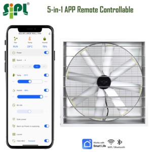 Công Nghiệp Nông Nghiệp Gia Cầm Điều Hòa Không Khí Năng Lượng Mặt Trời Powered Không Có Vành Đai Ròng Rọc Tường Vắt Quạt Thông Gió Quạt Làm Mát - Product Image 5