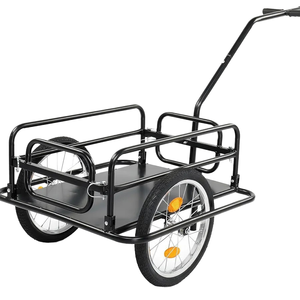 عربة دراجة رباعية العجلات قابلة للطي ومريحة بهيكل منصة، لنقل الحيوانات الأليفة والتخييم وحمل الأمتعة والتسوق - Product Image 6