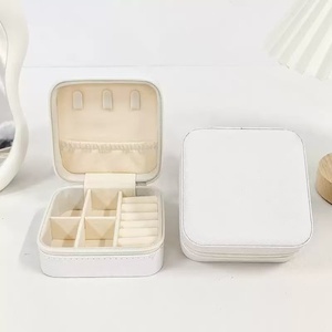 Miniature Travel <strong>Jewelry</strong> Gift <strong>Box</strong> Portable <strong>Jewelry</strong> Storage <strong>Box</strong> Customized Pu Leather Small <strong>Jewelry</strong> <strong>Box</strong> Packaging - Product Image 3