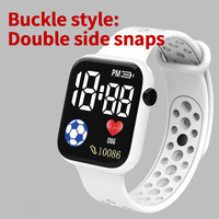 Montre connectée unisexe avec écran OLED, suivi d'activité physique, podomètre, montre connectée carrée, montre connectée tendance en plastique et caoutchouc pour le sport