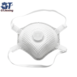 Mascarilla Respiratoria FFP3 en Forma de Copa con Válvula de Exhalación, Banda para la Cabeza Ajustable en 4 Puntos, Antipolvo, Mascarilla Protectora Industrial - Product Image 1