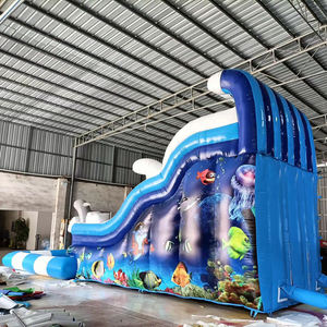 Commercial Inflatable PVC Water <strong>Slide</strong> with <strong>Swimming</strong> <strong>Pool</strong> for Kids &amp; Adults Double Lane Customizable Color &amp; Logo Custom Size - Product Image 5