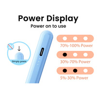 Stylet capacitif tactile en silicone durable pour tablette éducative pour enfants, avec pointe remplaçable et fonction d'inclinaison