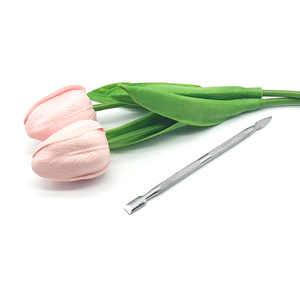 Salon Nail Pusher Straight <b>Edge</b> <b>Cutter</b> Double Ended Stainless Steel Cuticle Remover Manicure Tool - Product Image 3