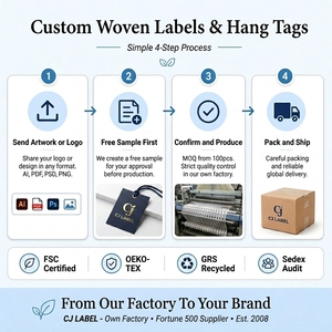 Étiquettes volantes personnalisées de luxe en carton premium, avec logo estampé à chaud or, pour vêtements de marque, vente en gros, avec cordon - Product Image 6