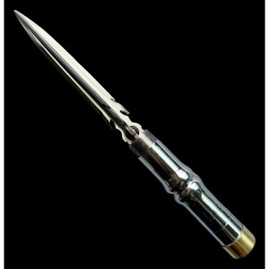 Silver Bamboo Short Dagger 37Cm 52Cm Carbon Steel Multifunction Survival Tool Outdoor Vehicle Mount - Product Image 2