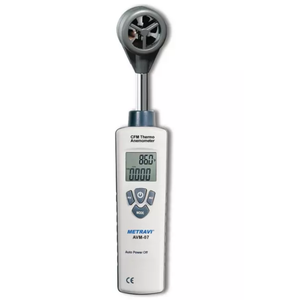 เครื่องวัดความเร็วลมแบบเทอร์โมมิเตอร์ PVC รุ่น Metravi AVM-07 ความละเอียด 0.01 ม./วินาที ช่วงอุณหภูมิ -10 ถึง 60 องศาเซลเซียส ความเร็วลมเริ่มต้น 1.00 ม./วินาที - Product Image 1
