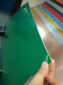 Feuille de plastique ABS double couleur de 1,3 mm, prix d'usine, gravure au laser - Product Image 4