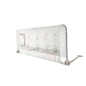 ポータブル幼児調節可能な保護耐久性のある赤ちゃんの安全ベッドサイドフェンスガードベビーベッドレールセールトップホワイト