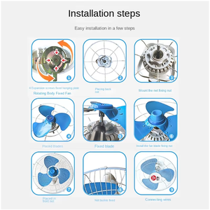 Quạt trần công nghiệp, quạt mái, phòng khách Trần, quạt trần kinh doanh, dự án trường học, quạt điện lắc đầu - Product Image 6