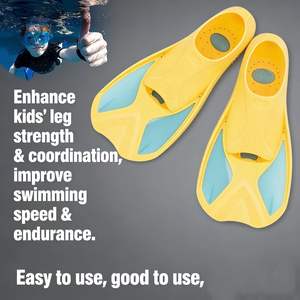 Aletas Cortas de <span class=keywords><strong>Buceo</strong></span> para Niños, Hechas de Material TPR + PP, Ligeras y Fáciles de Poner y Quitar para Natación y Snorkel - Product Image 5