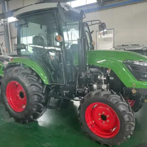 Traktor roda 4WD/2WD, 50HP 60HP 80HP 90HP 110HP 120HP pertanian traktor pertanian dengan kabin