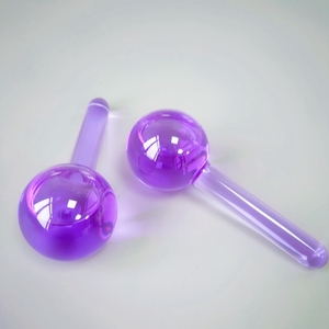 Nuevo Producto masaje Facial belleza SPA de vidrio de color púrpura hielo globos con líquido dentro de la - Product Image 1