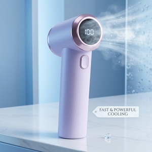 Nuevo Ventilador de Mano de Plástico Gris Mini para Niños, Ventilador Portátil con Soporte Gris, Ventilador de Mano Beige al por Mayor - Product Image 6