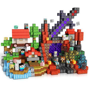 500 blocs magnétiques en plastique, âge 14 ans, <span class=keywords><strong>cubes</strong></span> magnétiques, jouet de construction, garçons filles, STEM, jouet d'empilage Montessori - Product Image 1
