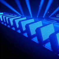 UNOXINE 36x10W RGBW Blanco Cálido IP33 4 en 1 Matriz LED Blinder Beam Light Control DMX512 para Fondo de Escenario y Efectos de Concierto