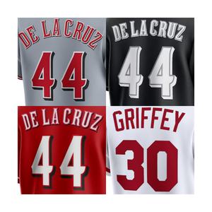 Camisa de Beisebol Americana Barata com Costura Superior 2025 Cincinnati #   44 Delacruz - Product Image 1