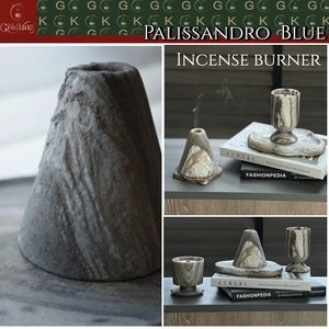 Brûleur d'encens volcanique en marbre bleu Palissandro GOLDKING pour la maison, le spa, le temple – Sculpture <span class=keywords><strong>de</strong></span> <span class=keywords><strong>pierre</strong></span> <span class=keywords><strong>de</strong></span> luxe, directement <span class=keywords><strong>de</strong></span> l'usine - Product Image 2