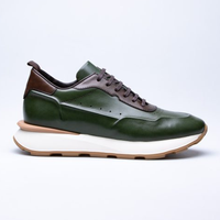 Chaussures de Sport Homme de Marque en Gros Direct Usine, Baskets Respirantes et Antidérapantes avec Tige en Cuir de Vachette et Semelle Extérieure en Caoutchouc
