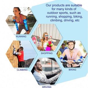 Manches de cyclisme unisexes Mairun USA en polyester respirant, confortables, à haute élasticité, protection solaire, pour sports d'été en extérieur - Product Image 2