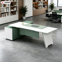 Escritorio Ejecutivo Personalizado JIUSHUN, Mesa de Trabajo en Forma de L, de Madera Resistente, para Directores