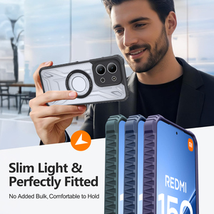 Funda Magnética Inalámbrica con Protección 360° Antihuellas y Antigolpes de PC+TPU Transparente para Redmi 15C 5G 15 14C 14 13 12 - Product Image 6