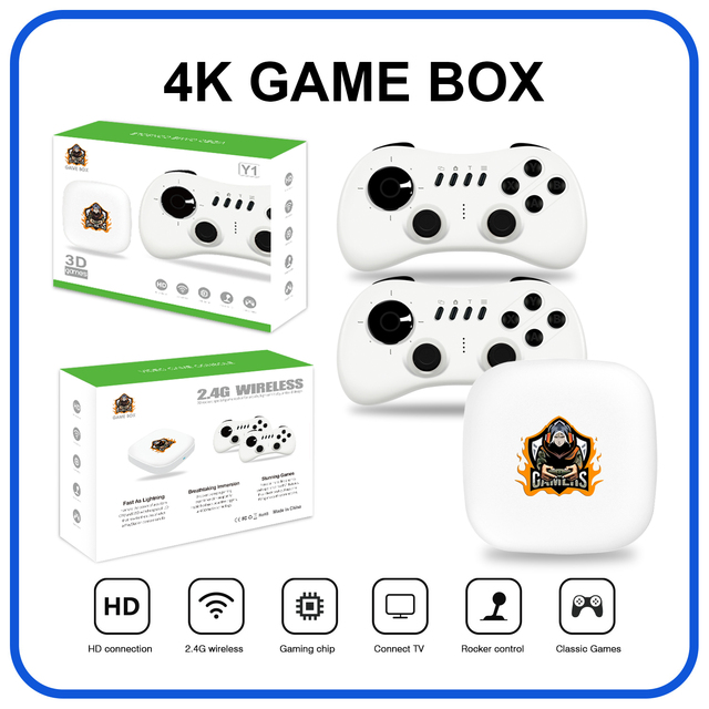Classic Video Game Console Y1 Gaming BOX HD Wireless Controller 40000 Games 50 Simulator Suitable for PS1/N64