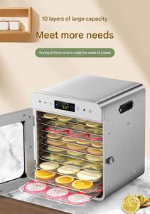 Mini Deshidratador de Alimentos Comercial de Acero Inoxidable de 10 Capas con Motor de 400W para Pasas, Frutas, Verduras y Eliminación de Olores - Product Image 2