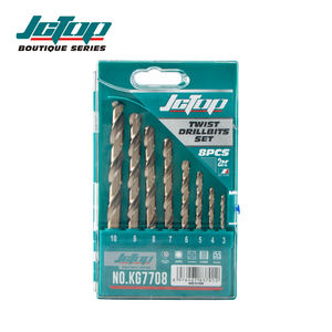 Jctop Nhà Máy Bán Buôn Giá 8 Pcs HSS Hoàn toàn Mặt Đất Song Song Song Shank Twist Khoan Bits Set - Product Image 2