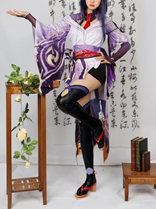 Disfraz de Cosplay de Genshin Impact, Disfraz de General del Trueno, Disfraz de Dios del Trueno, Conjunto Completo de Cosplay para Mujer - Product Image 6