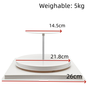 Plataforma Giratoria <span class=keywords><strong>El</strong></span>éctrica de Plástico, Soporte Giratorio Motorizado para Exhibición de Pasteles de Boda, Cumpleaños, Suministros de Repostería - Product Image 3