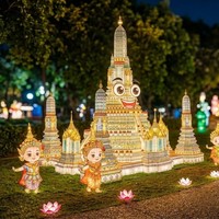Große interaktive Laternen-Dekoration für Freizeitparks zur Neujahrszeit – für den Innen- und Außenbereich, Themenpark-Lichtshow
