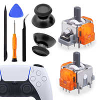 Manette de jeu filaire V5 TMR – Faible consommation d'énergie, design à film carbone, personnalisation, autres types de fixation