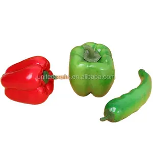 decorative red lifelike imitate artificial pepper for kitchen decor