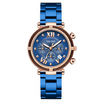 Montre de mode pour femmes, bracelet en acier inoxydable, mouvement à quartz, verre résistant à l'eau 3BAR, OEM ODM, mouvement japonais PC21, SR626SW