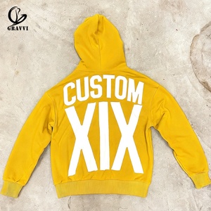 Sudadera con Capucha Oversize de Felpa de Alta Calidad de 400 Gramos, Estilo Urbano Holgado, con Gráficos y Parches de Chenilla, Personalizada, OEM ODM - Product Image 3