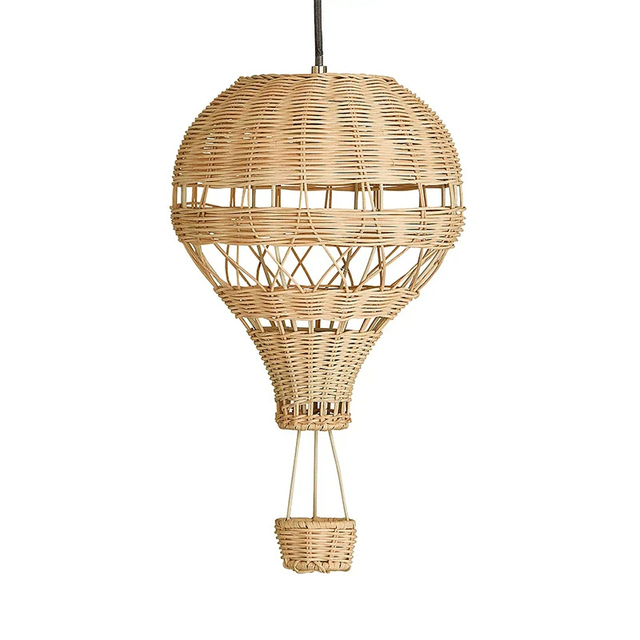 Woven Handmade Rattan Pendant Lamp Rustic Cafe Tea House Restaurant Rattan Lighting Decorative Chandelier Lamp