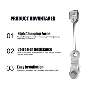 Fabrication professionnelle de manilles d'ancrage en U de 68,6 <span class=keywords><strong>KN</strong></span>, galvanisées, équipement de rigging pour accessoires de lignes aériennes électriques - Product Image 6