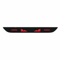 Autocollant de feu stop monté haut Devil Eye, Décoration créative de projection de feu arrière en fibre de carbone, Autocollant automobile