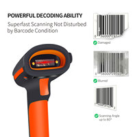 Escáner de Código de Barras Industrial Symcode MJ-1911 Láser 2.4G con Interfaz USB en Existencia