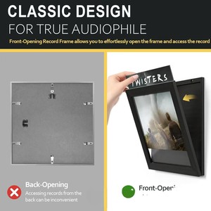 Wooden Wall Mounted Record <b>Storage</b> <b>Box</b> Rectangle Shelf Digital Printing Screw Embedded <b>Photo</b> Frame Display Rack - Product Image 5