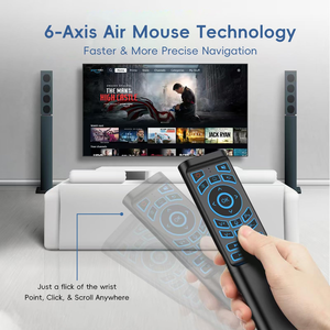 Mini <span class=keywords><strong>Control</strong></span> Remoto Air Mouse con Teclado, Retroiluminación de 7 Colores, 2.4G, Batería AAA, <span class=keywords><strong>Control</strong></span> Remoto M3 de Modo Dual, Botones de Presión Ligera - Product Image 6