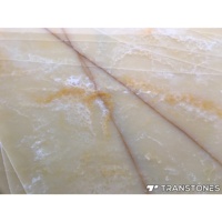 Plaque de pierre d'agate artificielle Transtones TA-119, dalle de marbre onyx translucide rétroéclairée de luxe pour hôtel moderne, joint sans soudure, garantie 4 ans
