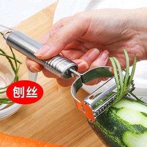เครื่องขูดสแตนเลสแบบ 2 ชิ้น ชุดอุปกรณ์หั่นผักผลไม้เอนกประสงค์ - Product Image 3