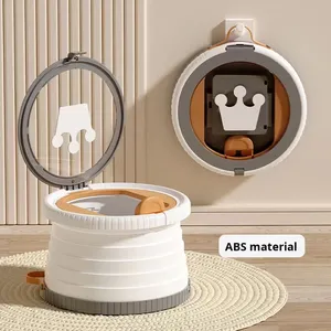 Inodoro pequeño de plástico plegable portátil para niños para salidas Orinal de viaje para bebés masculinos y femeninos - Product Image 2